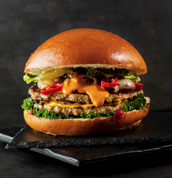 Non Veg American Burger Background