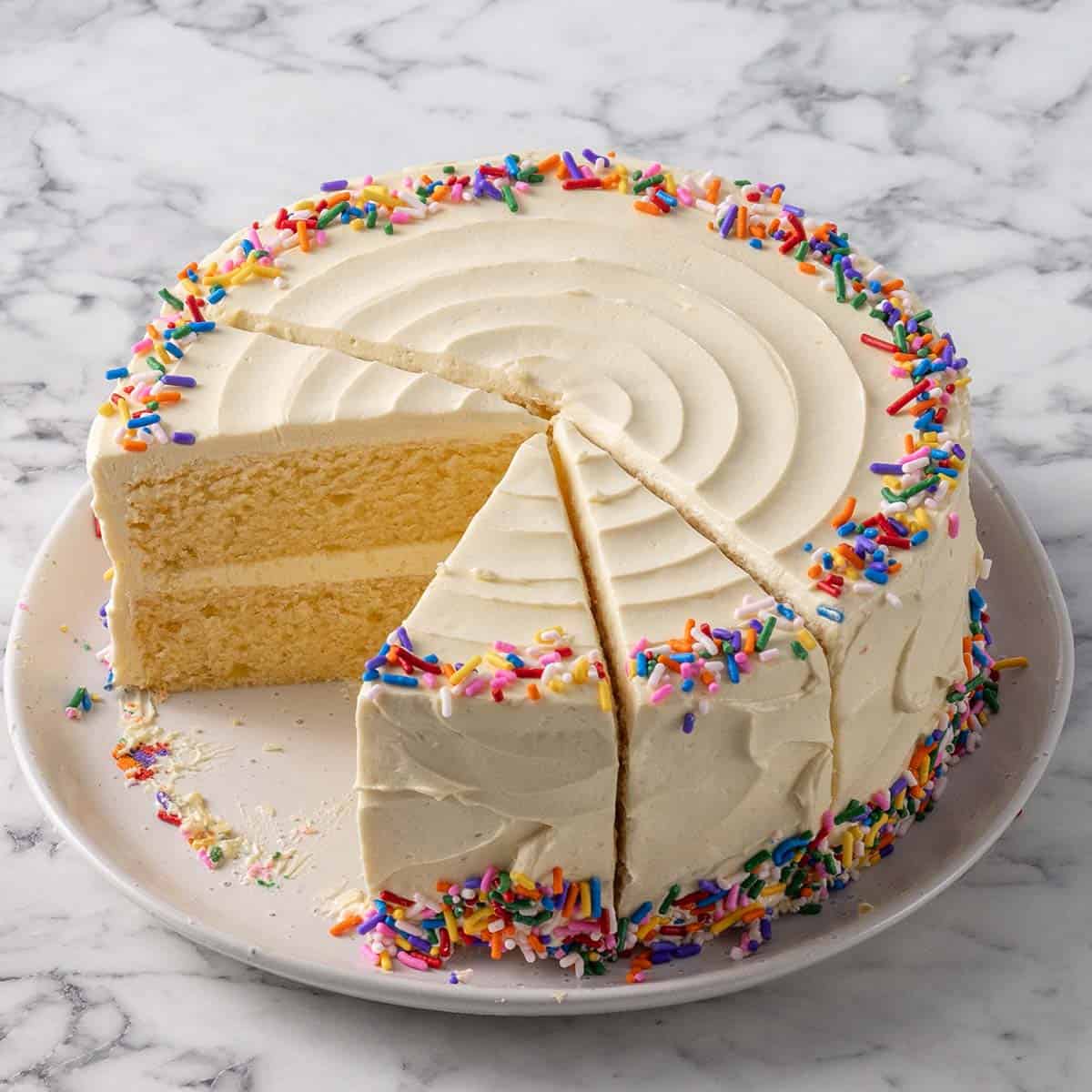 Vanilla Creamy Cake Background