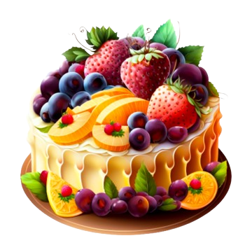 Mixed Fruit Cake Foreground
