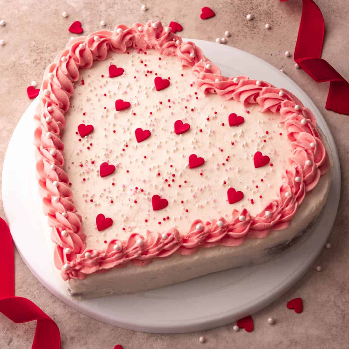 Heart Cake Background