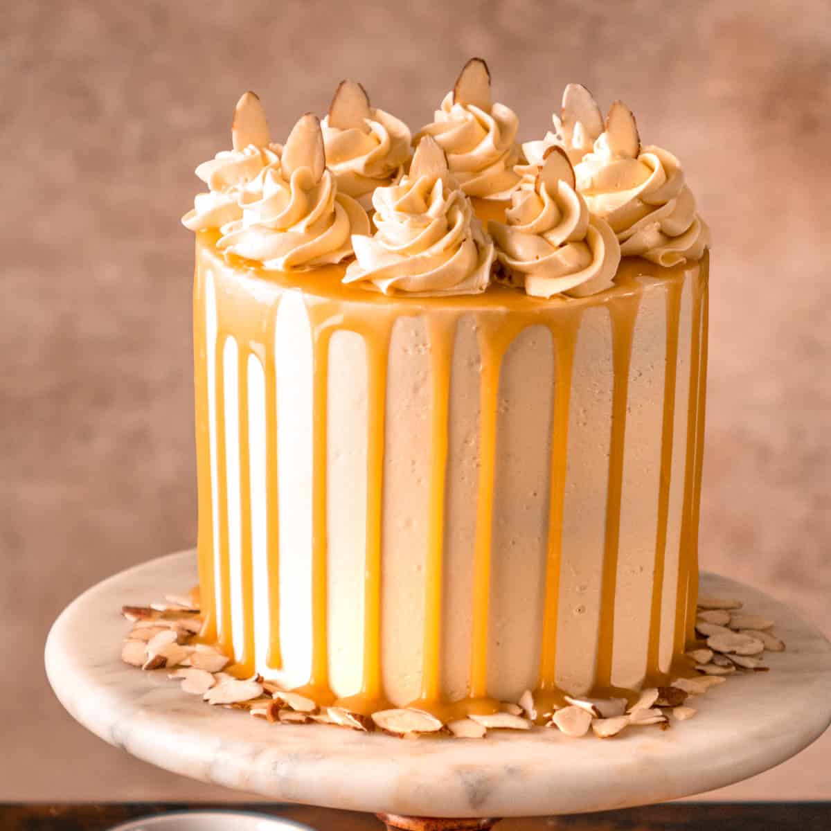 Honey Almond Cake Background